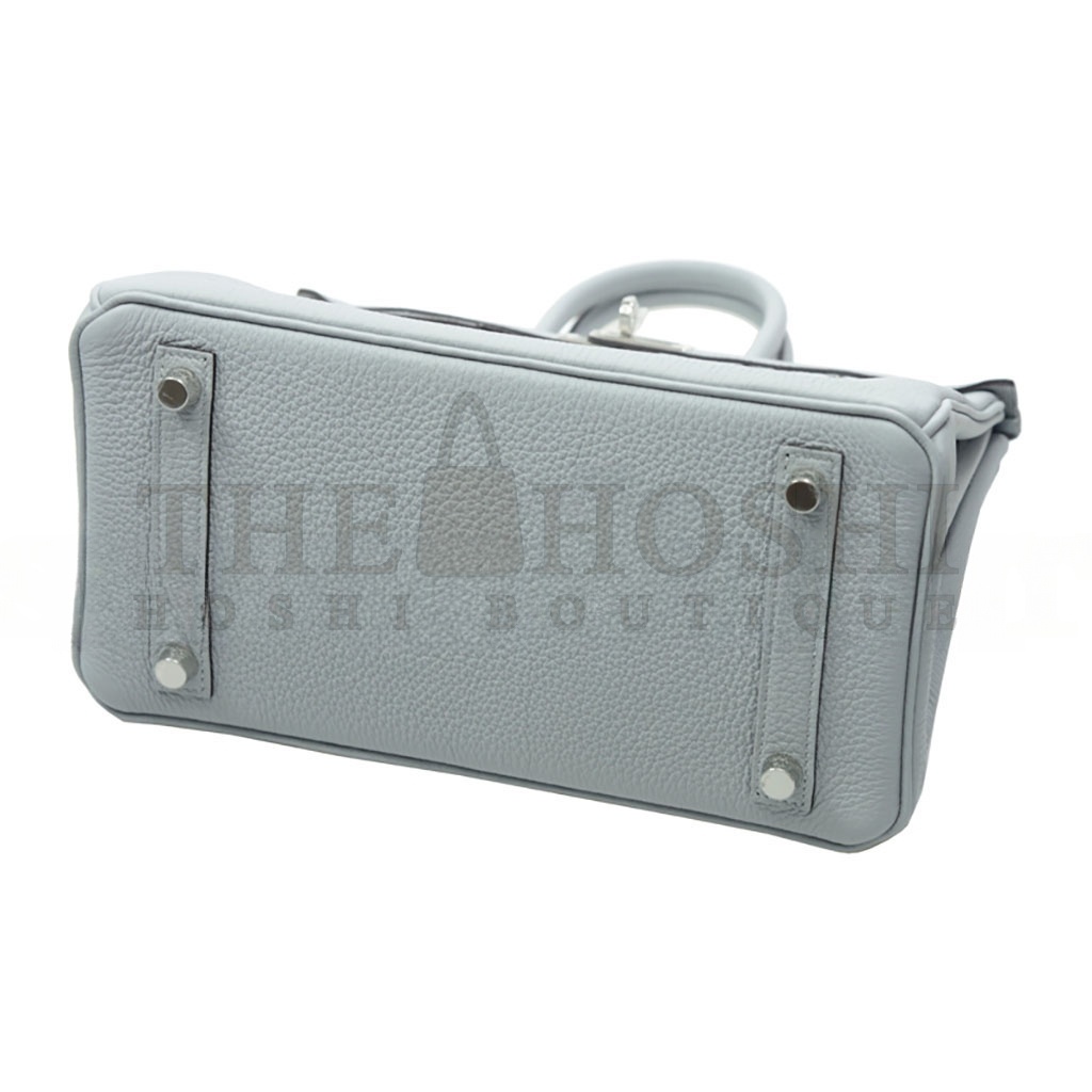 H**me5 BIRKIN 30 TOGO LEATHER PEARL GREY SILVER BUCKLE BAG H028369CK08 (30*23*15cm) Master Quality